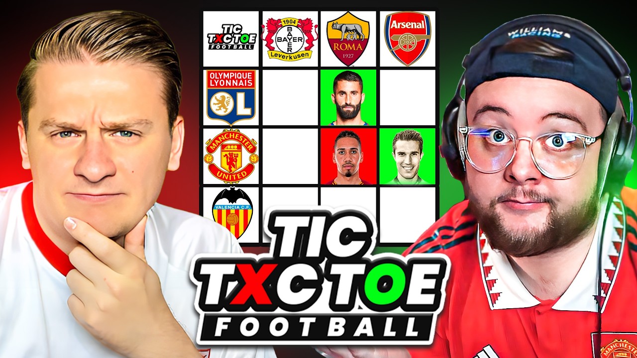 FOOTBALL TIC TAC TOE VS @KIRBZ63