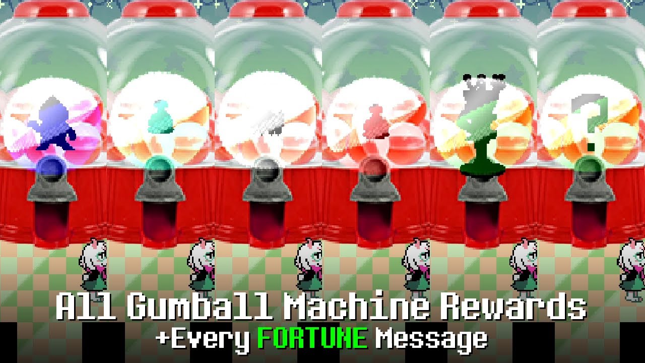 All Gumball Machine Rewards + Every FORTUNE Messages – Deltarune Chapter 3