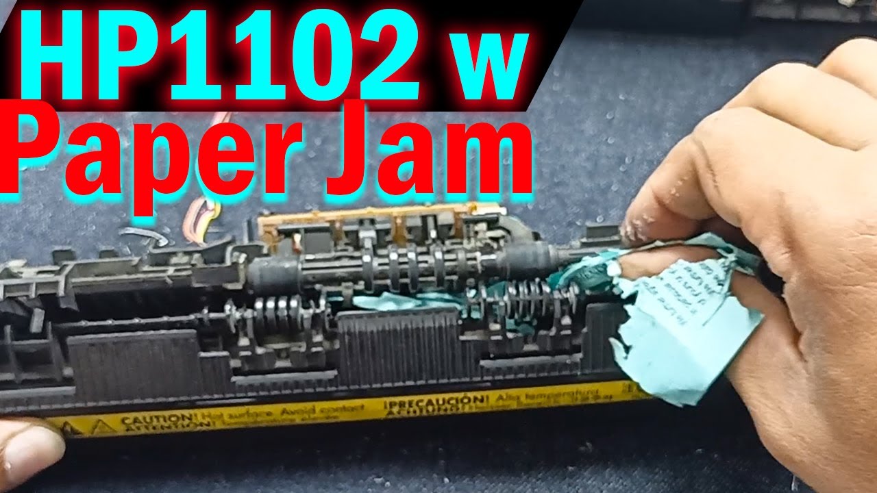 How to fix paper jam problem Hp laser jet 1102w printer || paper jam Hp Printer