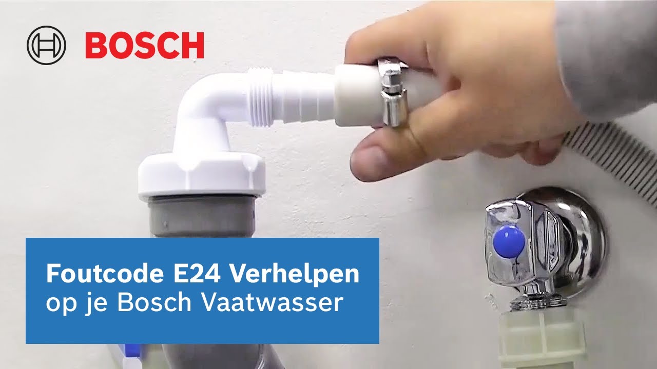 Foutcode E24 van uw Bosch vaatwasser oplossen | Stappenplan | Bosch Home Nederland