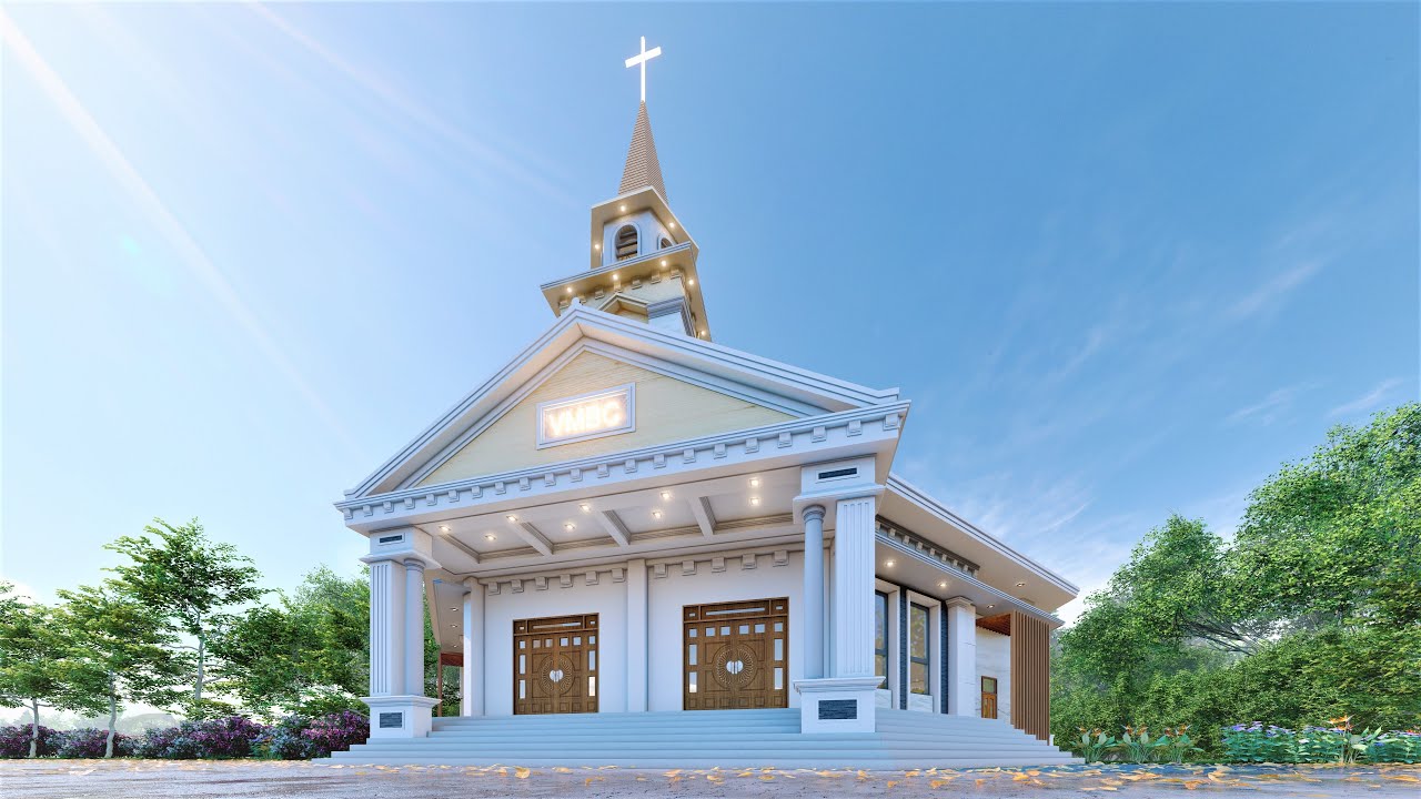CHURCH BUILDING ,4K Video(Exterior & Interior Design)