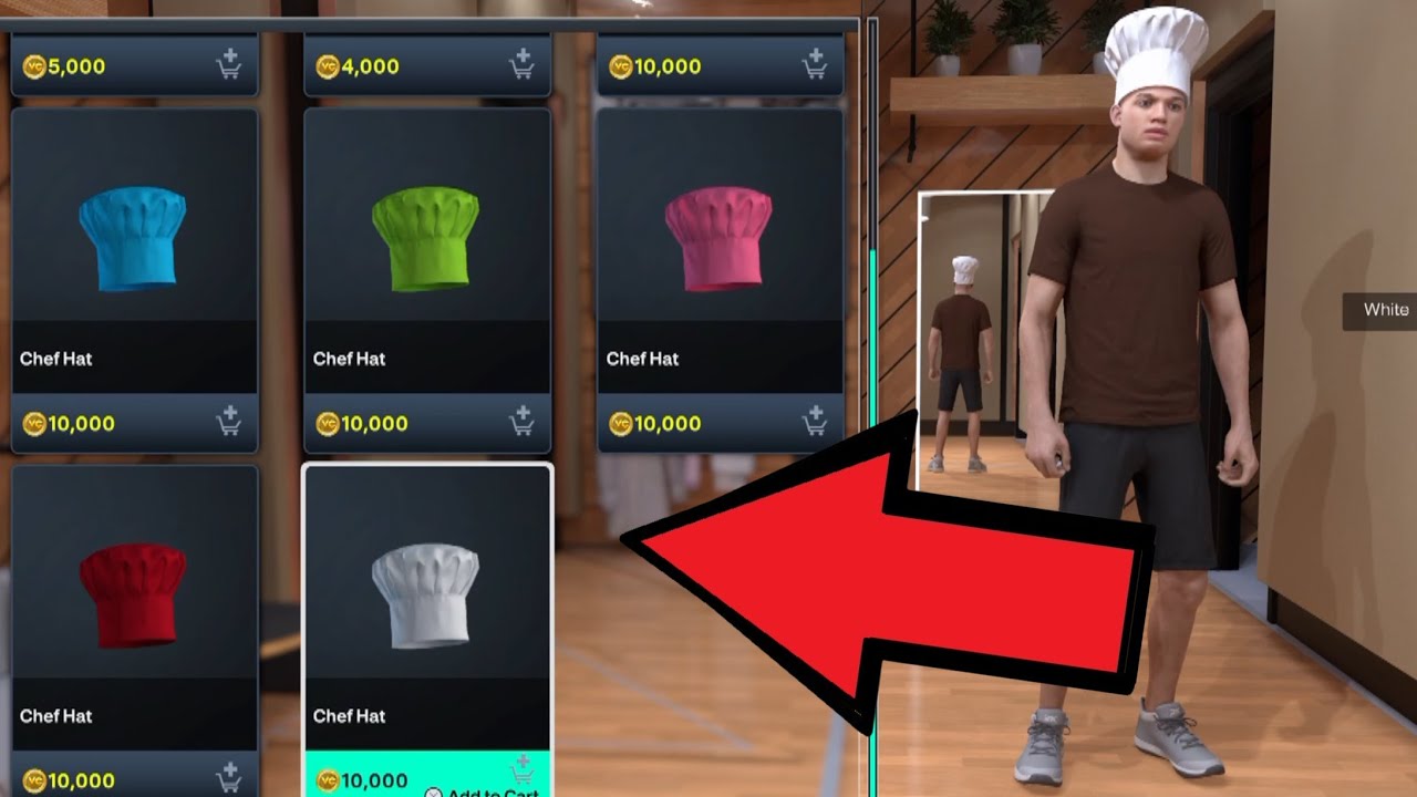 NBA 2K26 Where to buy Chef Hat (Alter Ego Items)