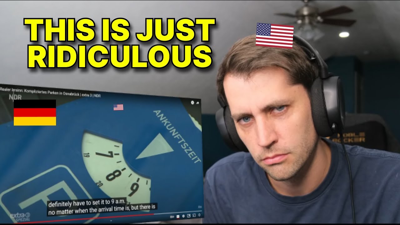 American reacts to ABSURD parking rule in Germany (Realer Irrsinn)