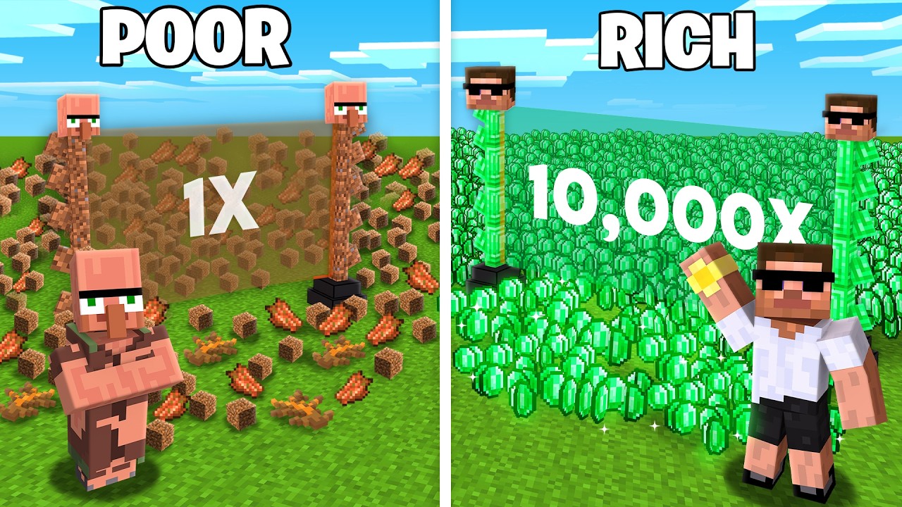Carry and Durbin : Poor vs Rich item MULTIPLIER in Minecraft..