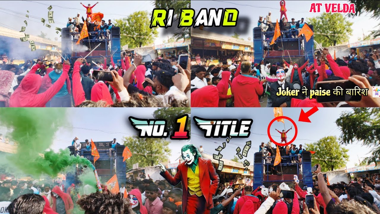नंबर 1 Title song बजा दिया,, सबसे खतरनाक 💥 R1 Band Karanjve at velda 6/4/2025