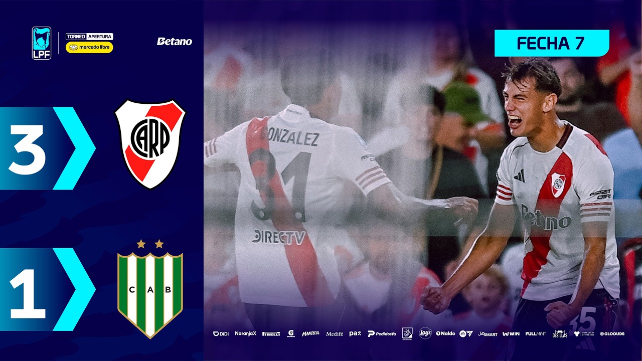 RIVER 3 - 1 BANFIELD | Resumen del partido | #TorneoMercadoLibre 2026 🏆