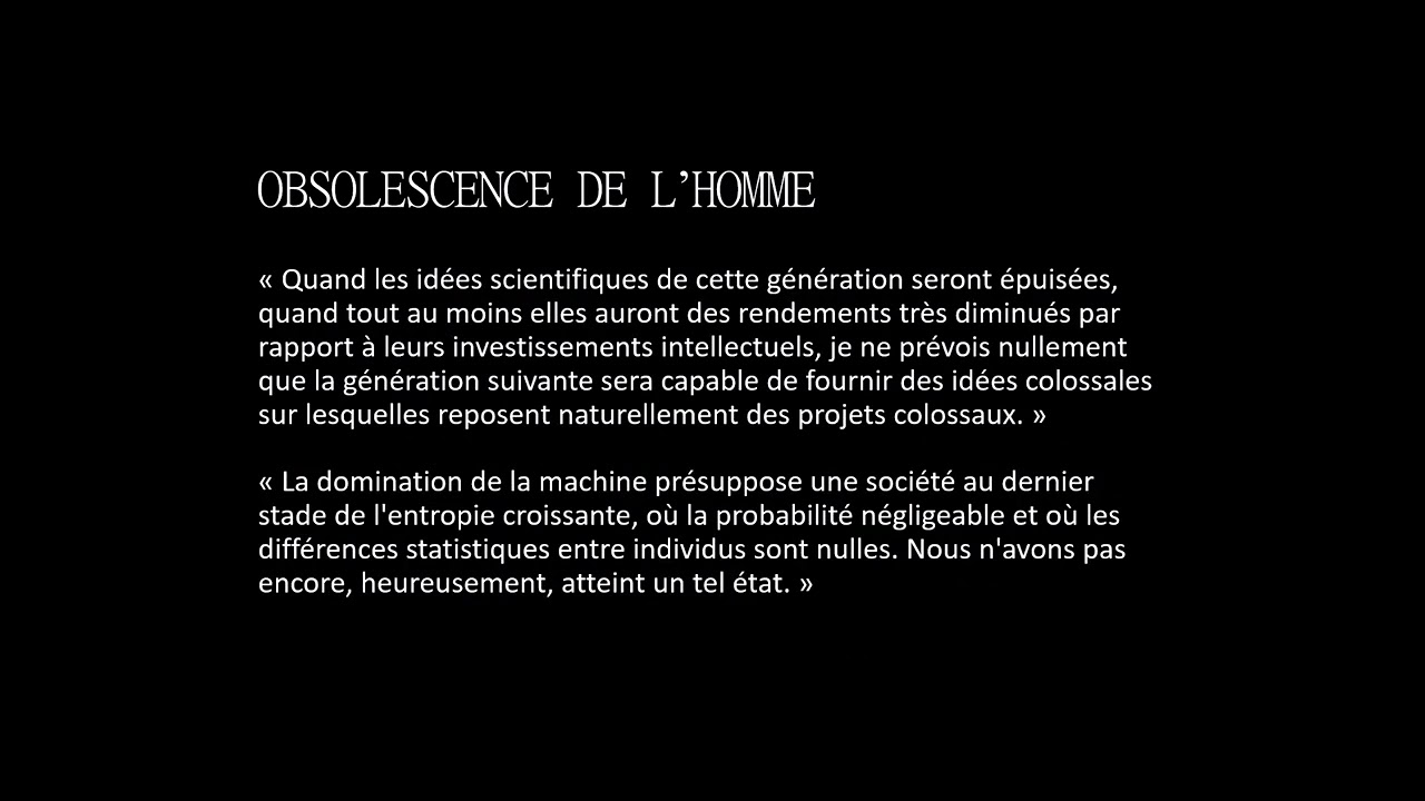 [Fiche de lecture] Cybernétique et société - Norbert Wiener