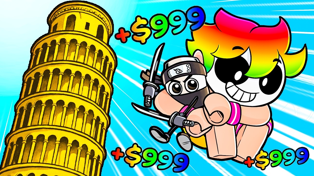 SALTÉ TODAS LAS TORRES DE ROBLOX PARA SER BILLONARIO TRILLONARIO