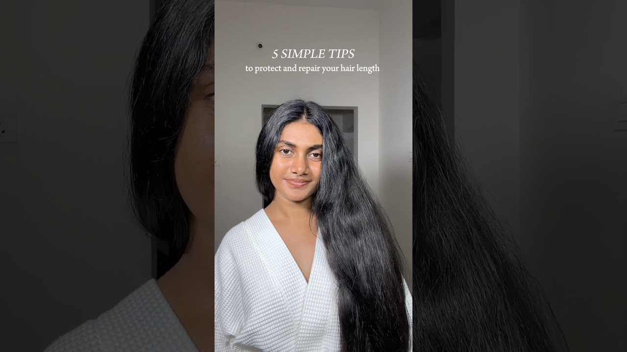 5 simple tips to protect & repair your hair length!🫧☁️ #haircare #haircareroutine #haircaretips