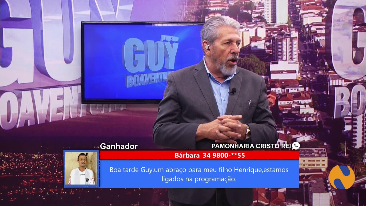 ASSISTA AO VIVO: 30 MINUTOS E PROGRAMA GUY BOAVENTURA
