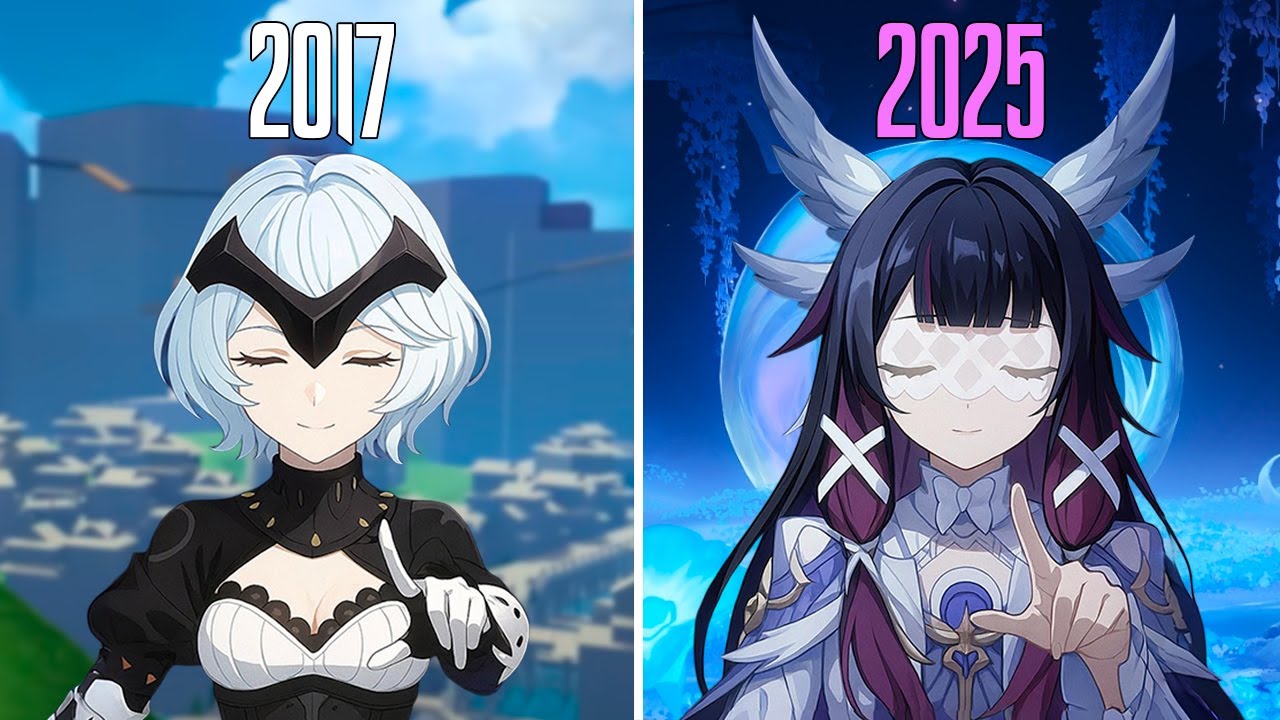 Эволюция Genshin Impact с 2017 по 2025 год