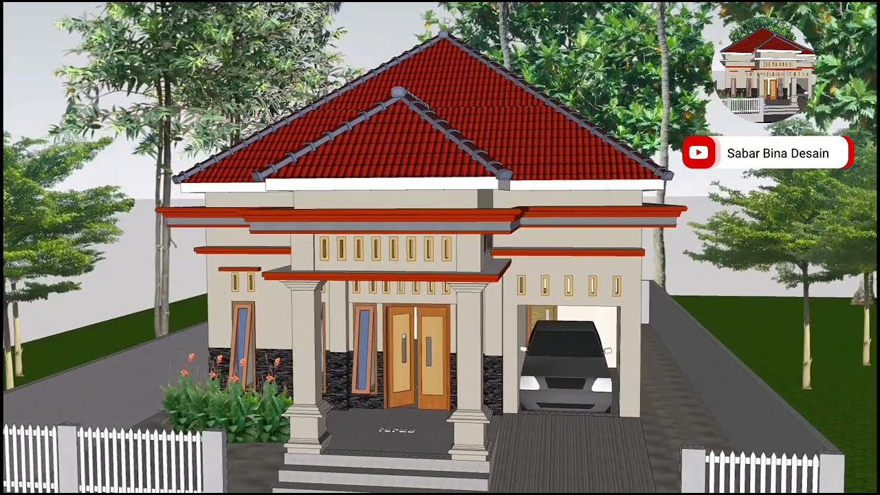 DESAIN RUMAH MINIMALIS atap limas modern