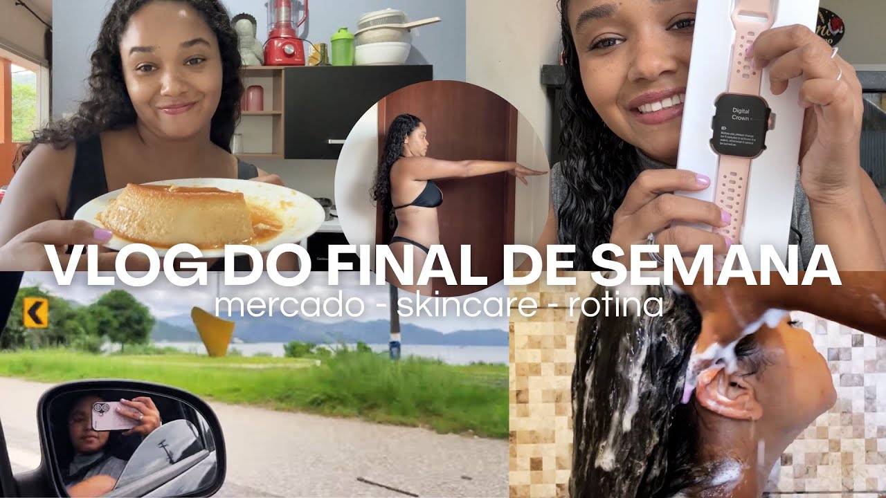 VLOG: rotina do final de semana, mercado, skincare - rotina