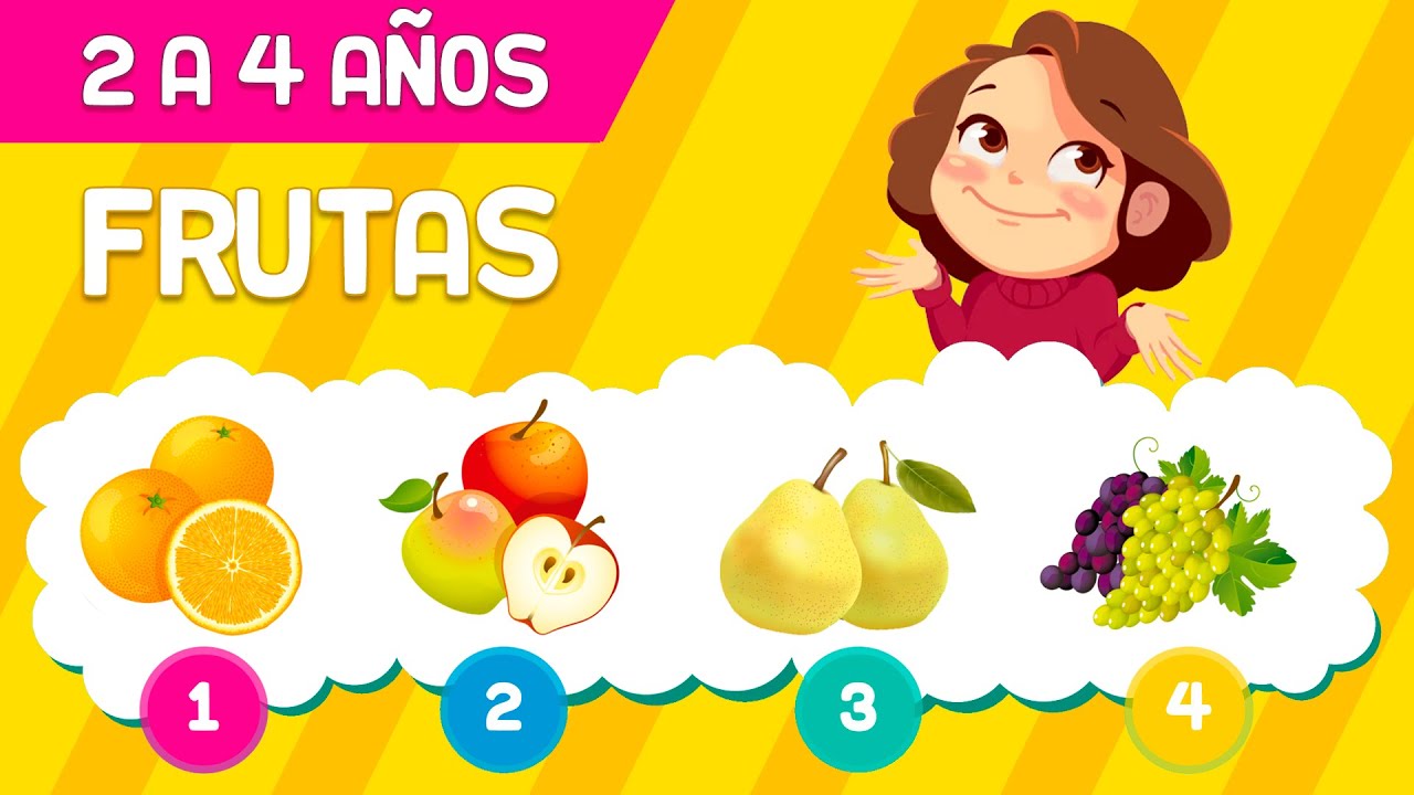 ADIVINA LAS FRUTAS - EDUCACION INFANTIL DE 2 A 4 AÑOS - APRENDE LAS FRUTAS PARA NIÑOS DE 2 AÑOS