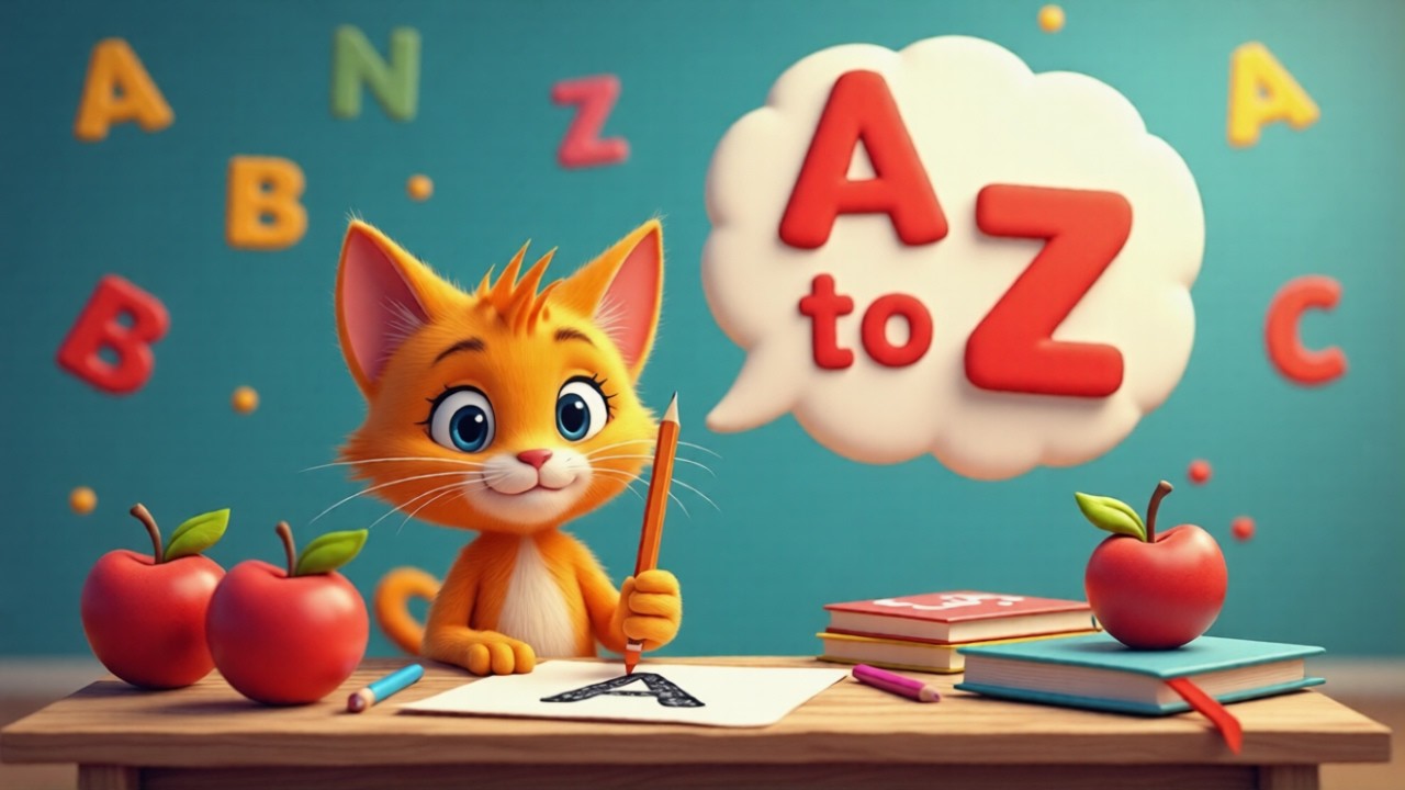 Рисование от А до Я для начинающих | Изучение алфавита ABC-3