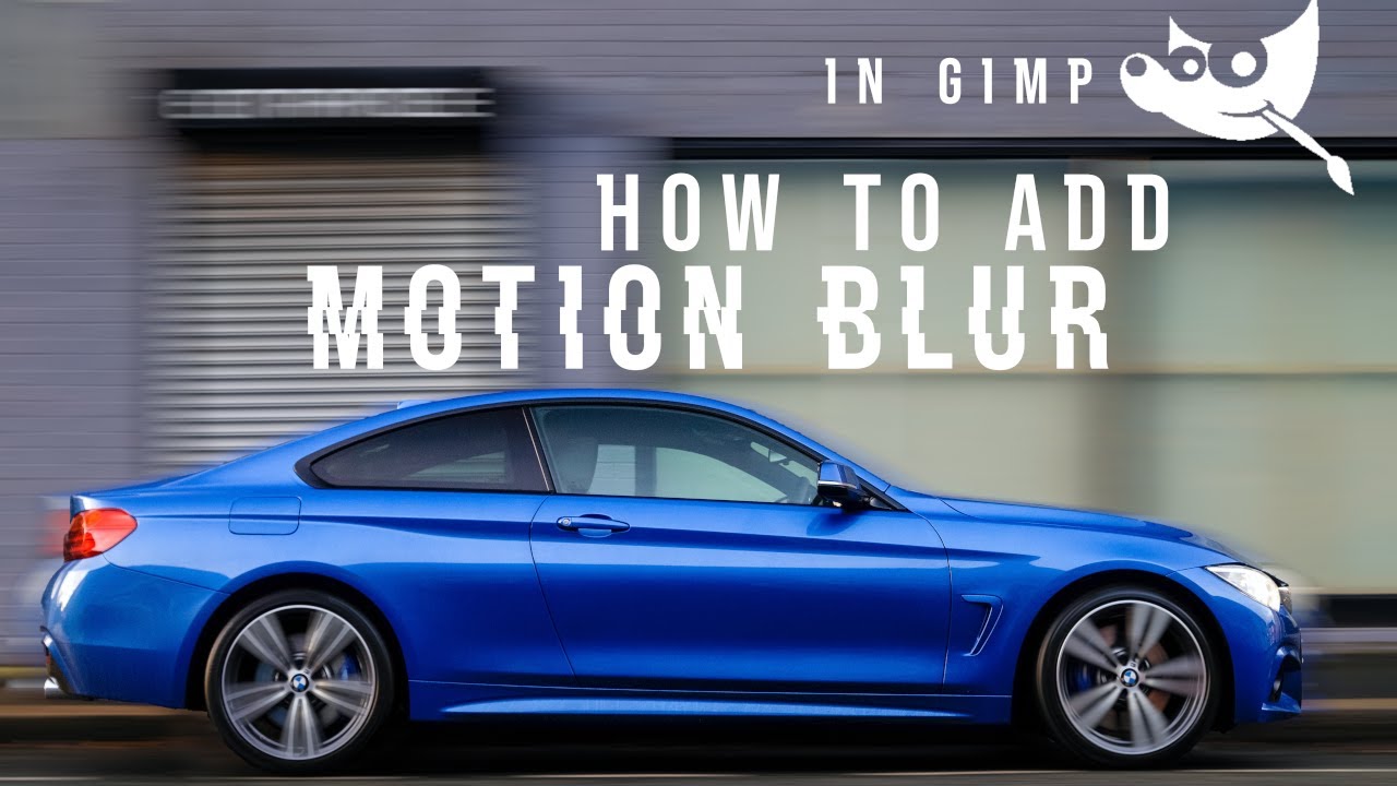 How to add motion blur to images in gimp (Quickest and easiest way)