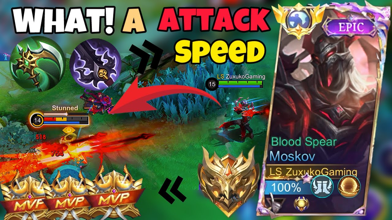 Max Attack Speed + Max Damage Moskov 🧨 | Mythic Glory Gameplay 2026 | ZUXUKOGAMING |  
