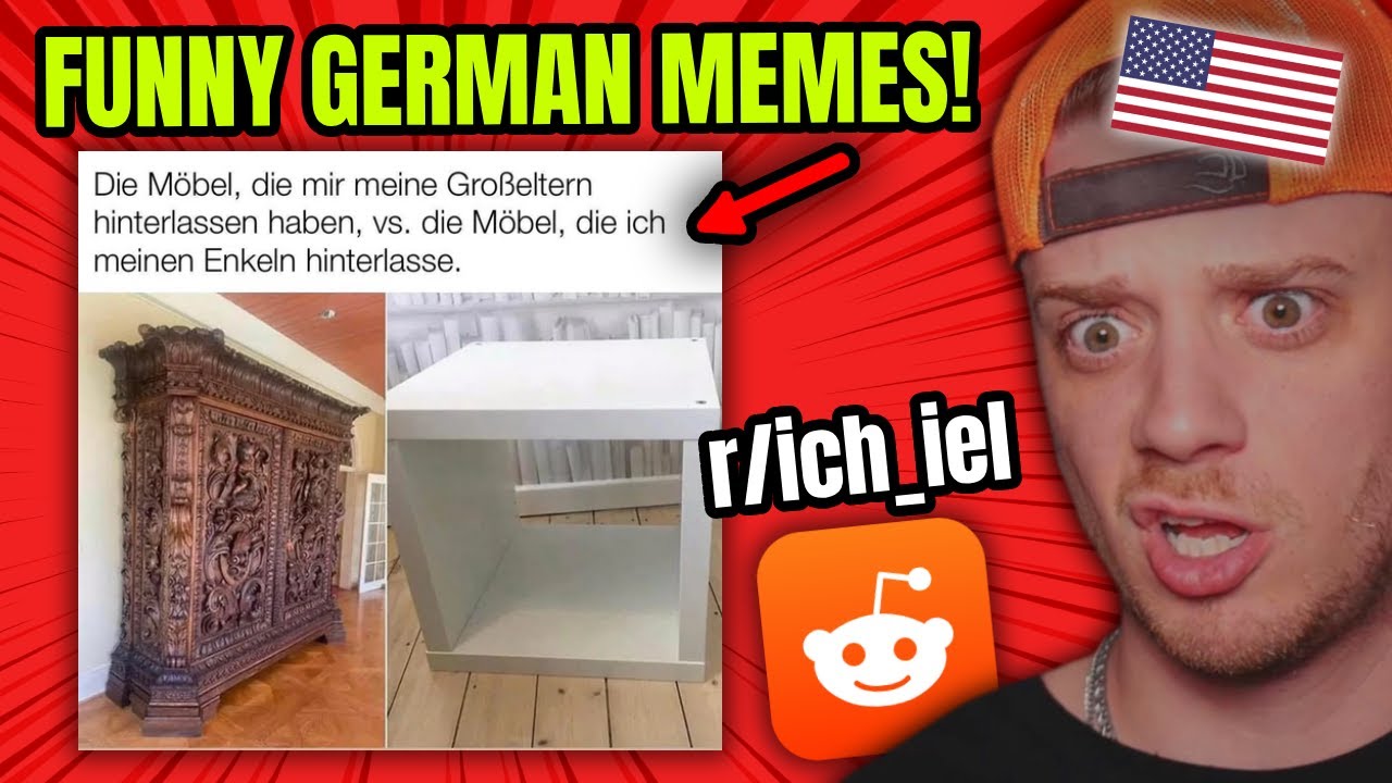 American LOSES IT Reading GERMAN MEMES!