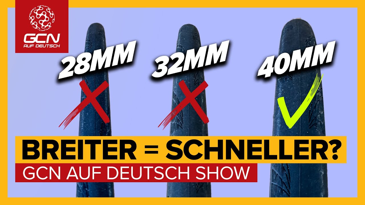 Fahren wir am Rennrad bald alle 40 mm breite Reifen? | GCN auf Deutsch Show 259