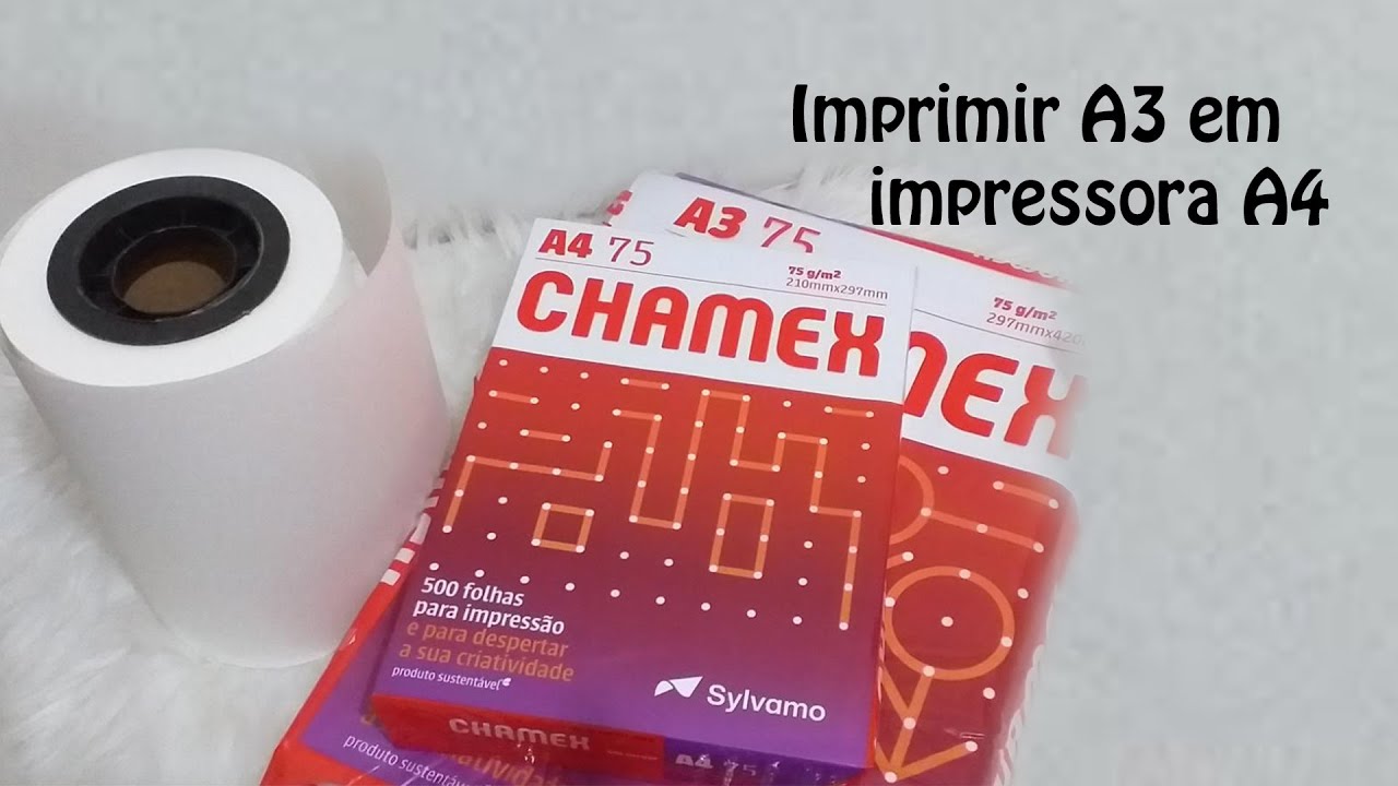 Como fazer impressão altura A3 na impressora A4