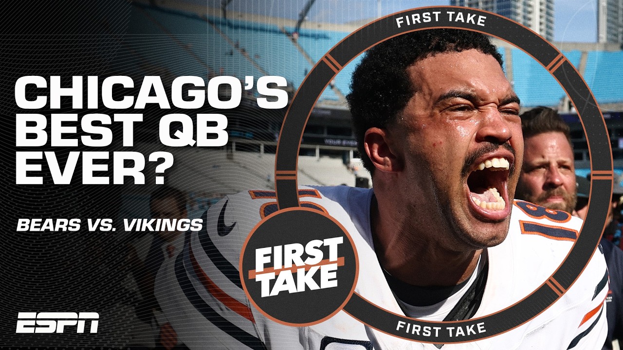 Caleb Williams is the &lsquo;GREATEST QB&rsquo; in Chicago Bears history! 👀 - Stephen A. | First Take