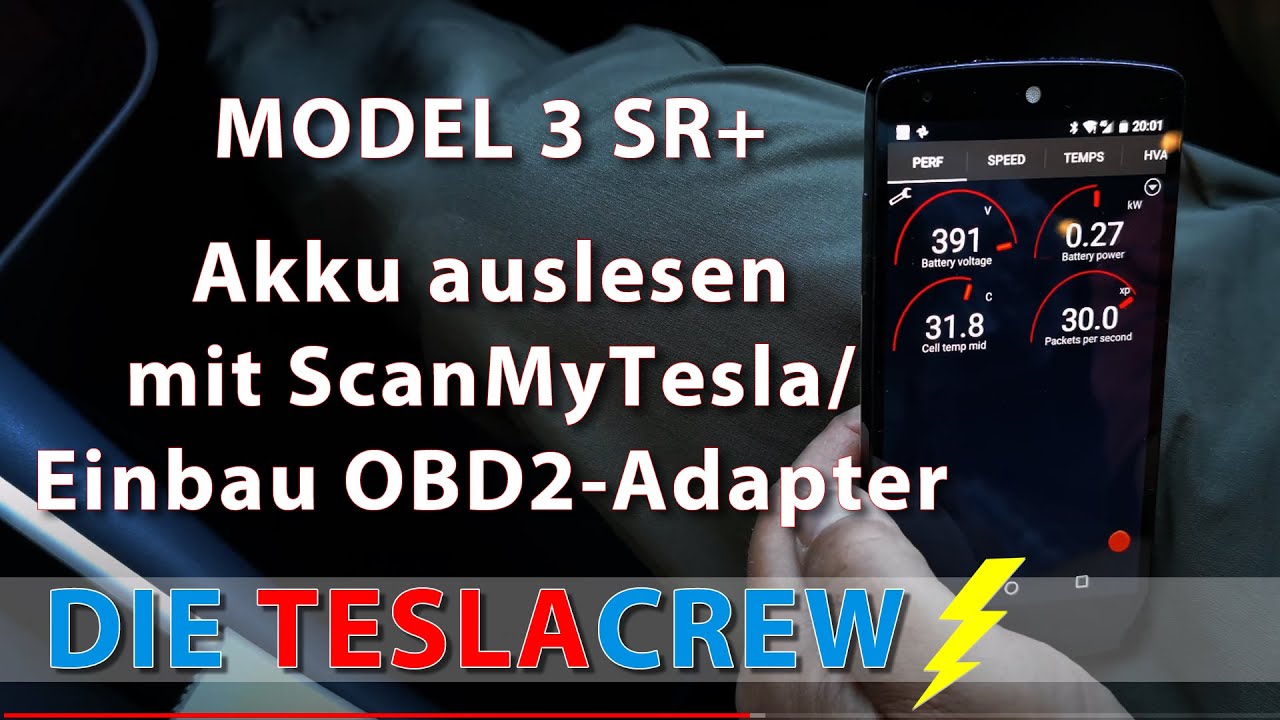 Tesla Model 3 SR+ | Einbau Scan My Tesla, Wie lese ich meinen Tesla aus?