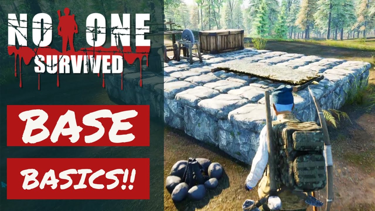 STARTING MY BASE // NO ONE SURVIVE // E2