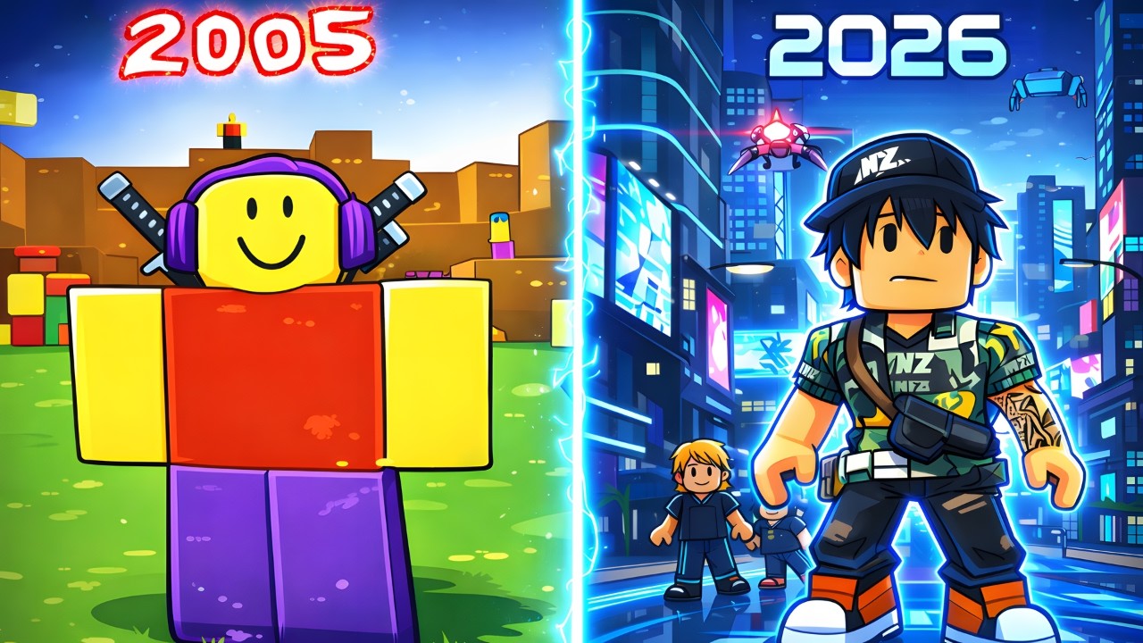 A linha do tempo COMPLETA dos maiores jogos do Roblox
