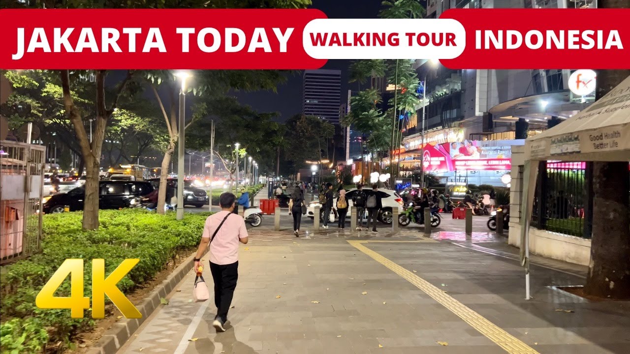 SCBD Jakarta 2023 🇮🇩 Sudirman | Senayan Indonesia | Night Walking 4K