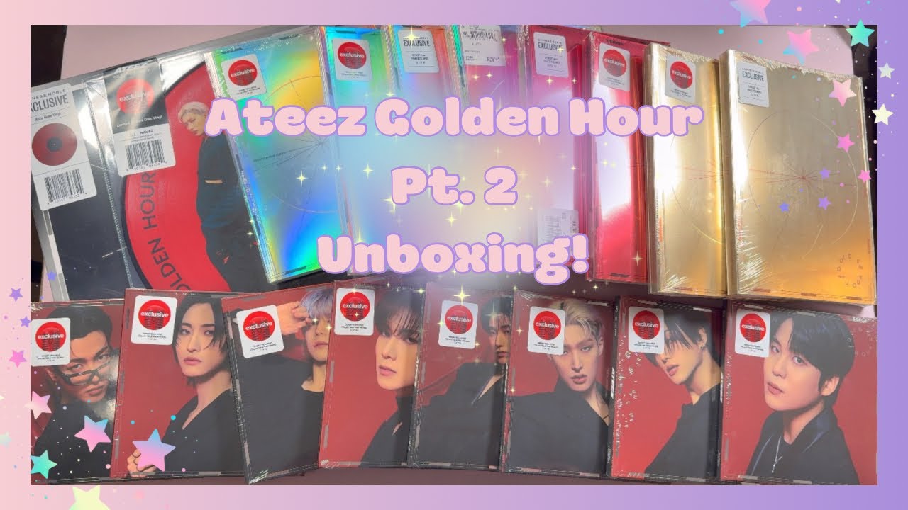 Golden Hour Pt. 2 Atiny Vlog | Unboxing a reasonable *26* albums for Week of Ateez: Day 3 ☺️