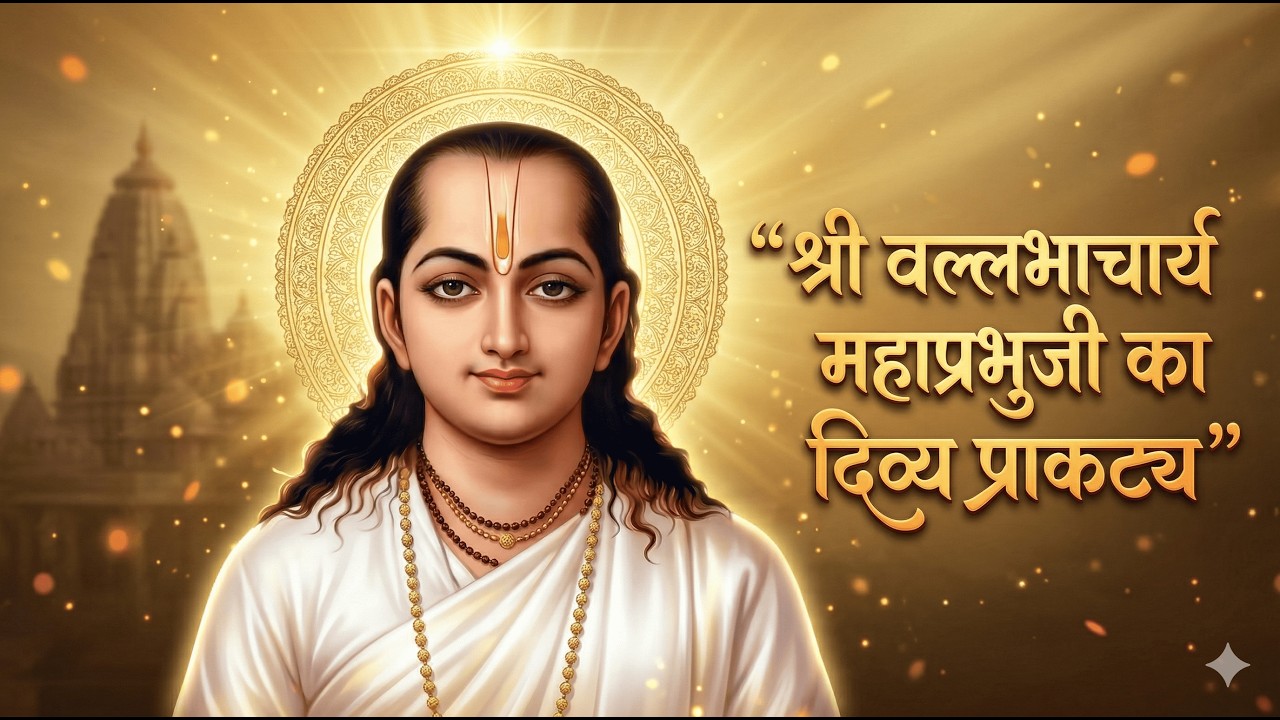 श्री वल्लभाचार्य महाप्रभुजी का दिव्य प्राकट्य | जन्मकथा, 84 बैठकें, पुष्टिमार्ग और श्रीनाथजी की लीला