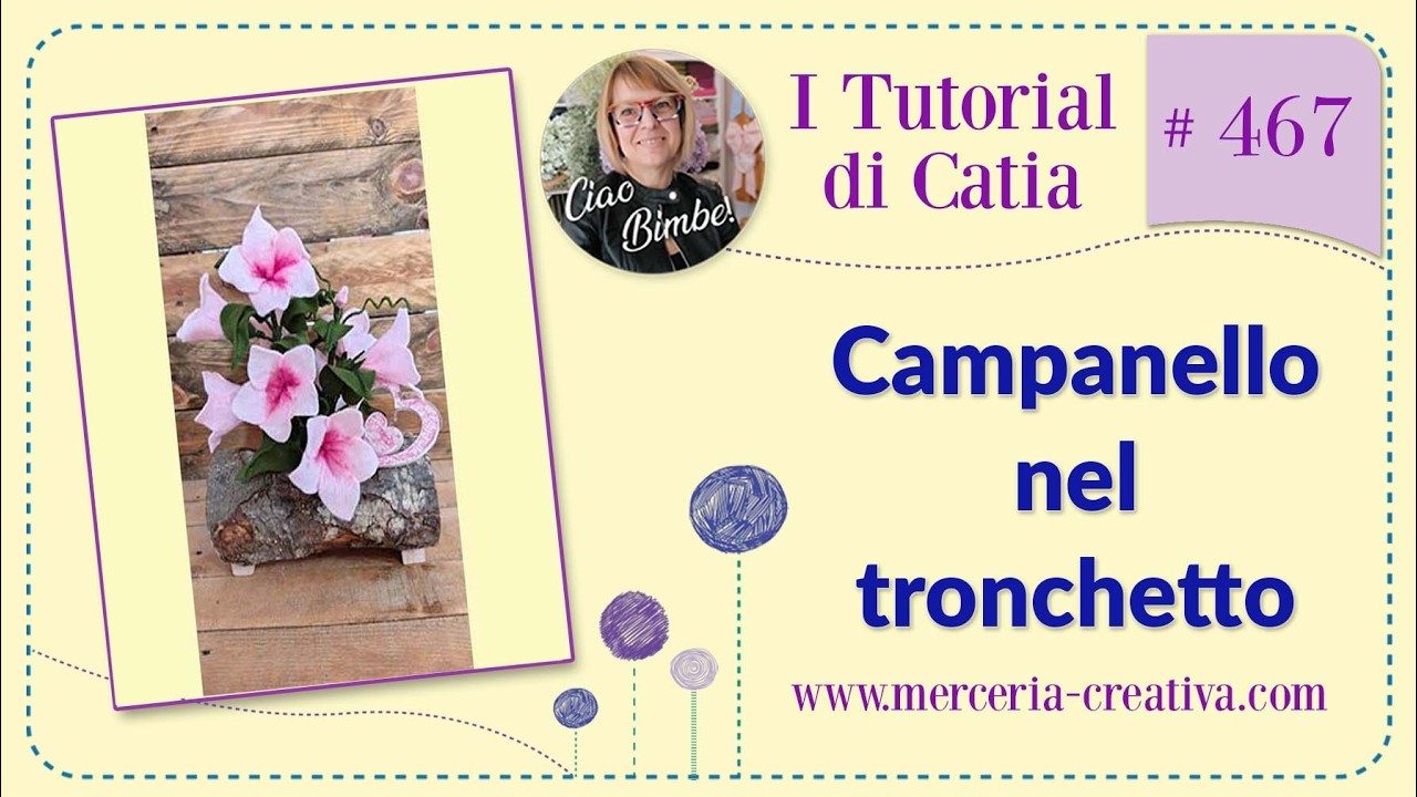 #467 CAMPANELLO NEL TRONCHETTO TUTORIAL FAI DA TE 