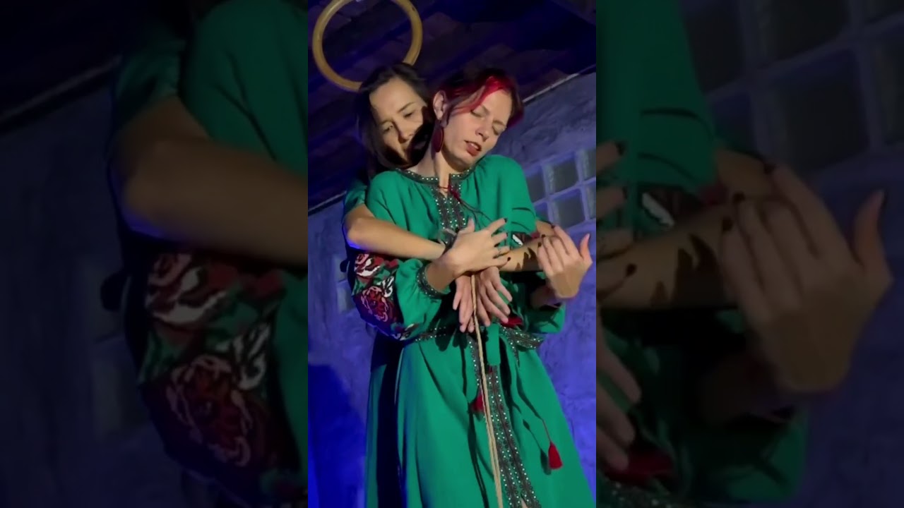 Moments from Shibari performance Tati Limati & Guzel Apsara (model)