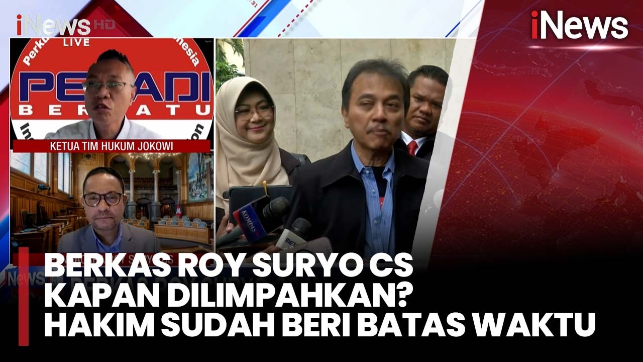Berkas Roy Suryo Cs Kapan Dilimpahkan? Hakim Sudah Beri Batas Waktu | iNews Sore 27/2