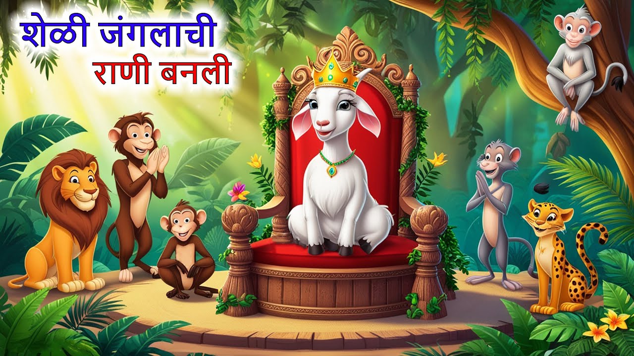 शेळी जंगलाची राणी बनली | Marathi goshti | Marathi Story | Marathi kahani |