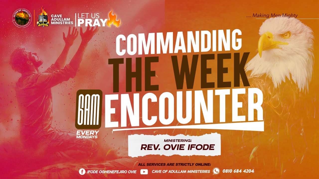 WELCOME TO OUR LIVE STREAM FROM CAVE ADULLAM MINISTRIES