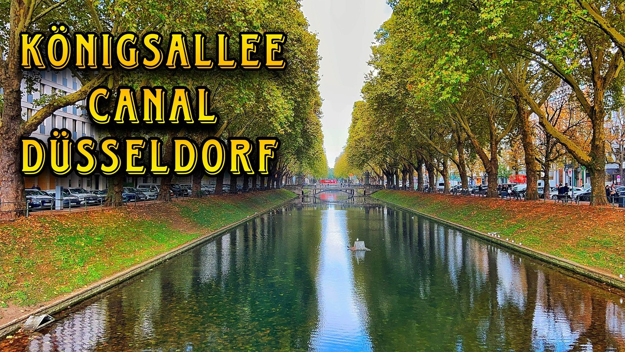 Not the Luxury Side! 😲| Königsallee Walking Tour | Canal Side 4K Video Düsseldorf | 🇩🇪