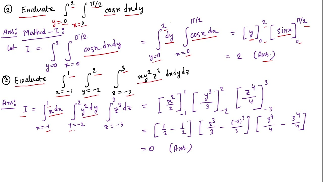 Mastering Line, Double & Triple Integrals | Multivariable Calculus Problem Solving (Hindi)