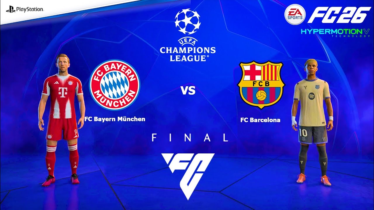 FC 26 PS4 - Bayern Munich vs Barcelona | UEFA Champions League Final