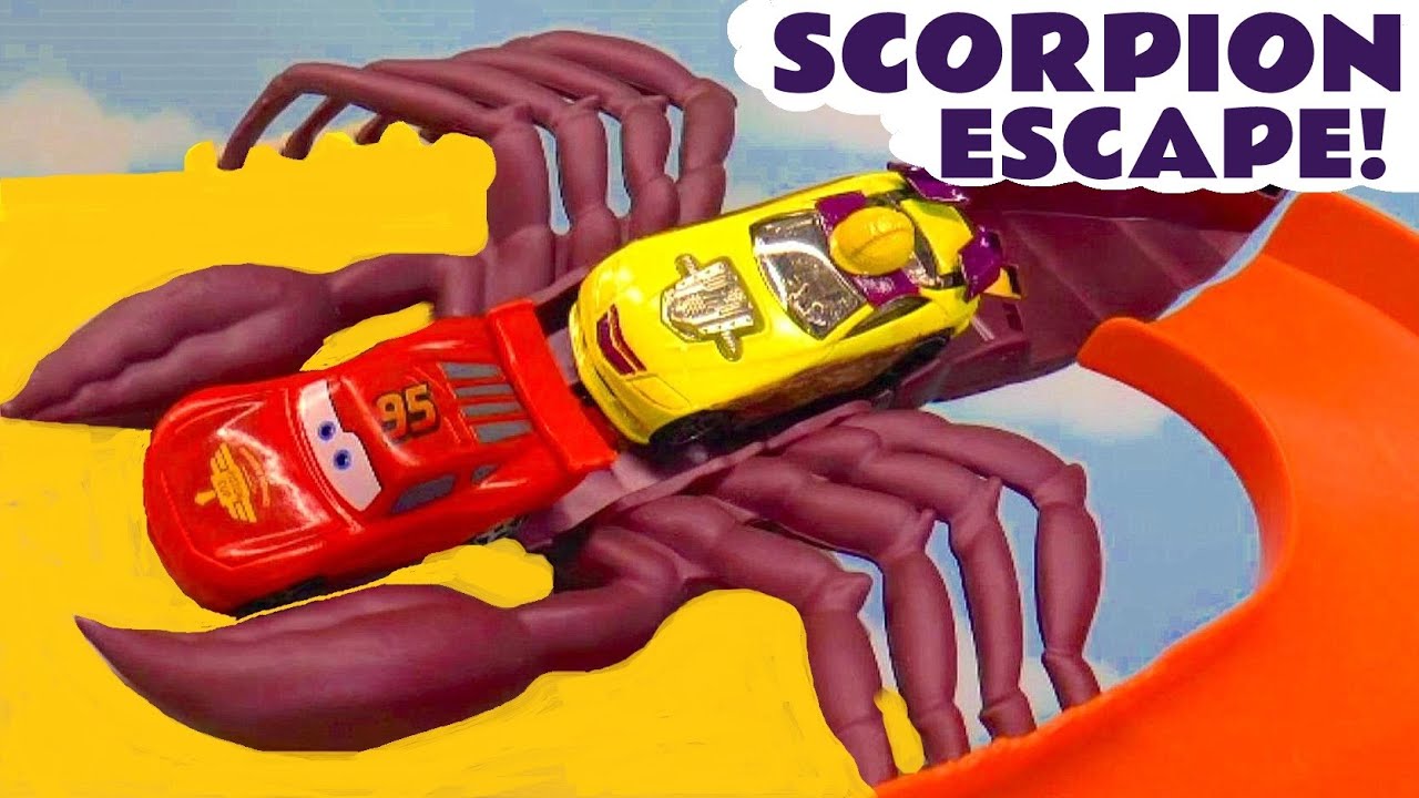 Scorpion Escape 🦂 Racing with Funlings Toy Cars Cars Stories