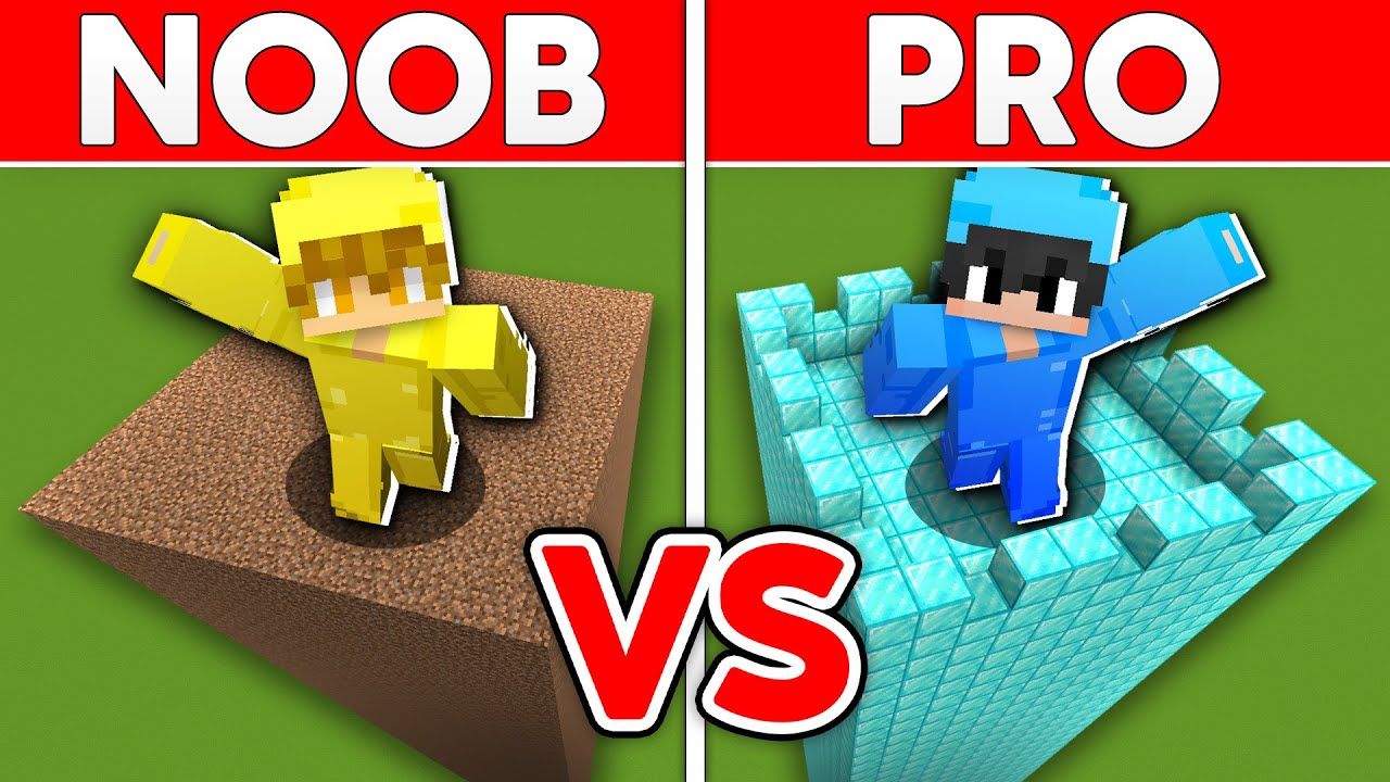 NOOB vs PRO: SAFEST SECURITY TOWER BUILD CHALLENGE In Minecraft!