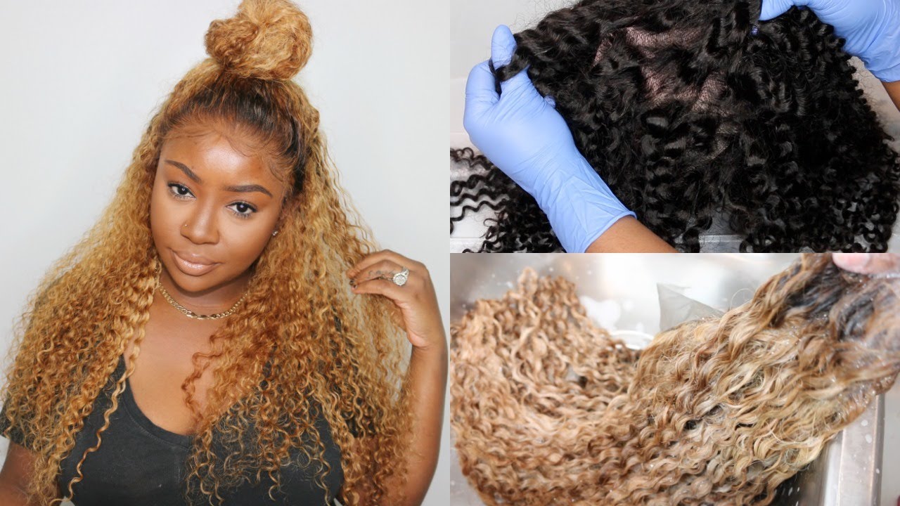 Black To Blonde | How To Dye Dark Hair Blonde | DYHAIR777