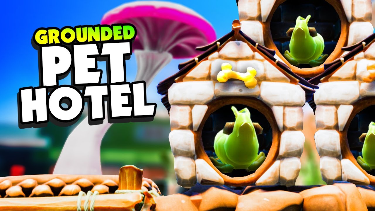 Я построил МЕГАОТЕЛЬ ДЛЯ ДОМАШНИХ ЖИВОТНЫХ в Grounded - Grounded Update Shroom & Doom