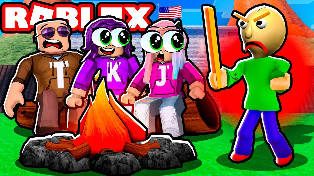 Я отправился в поход с Балди! | Roblox