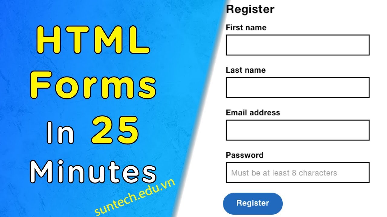Cách sử dụng Tất cả thẻ Form trong HTML