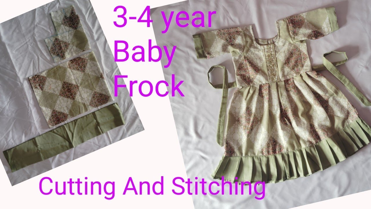Very Easy 2 Layer Baby Frock Cutting and Stitching Sewing Baby Frock #BabyFrock | Baby Frock 
