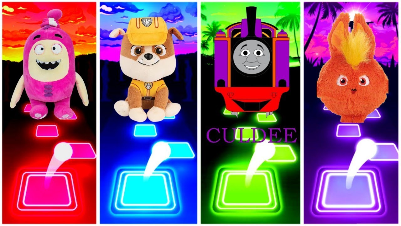 Oddboads - Paw Patrol - Thomas - sunny Bunnies -Tiles Hop Edm Rush  Game. 