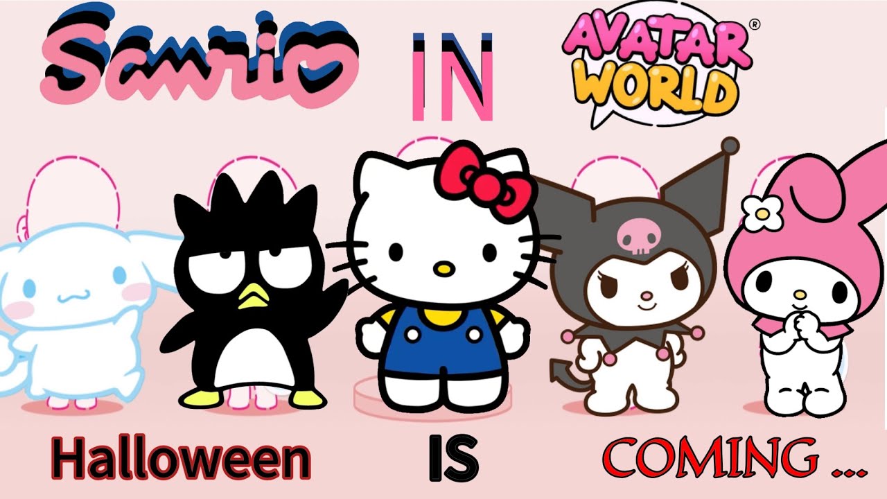 Sanrio Squad Transformation in Avatar World! Hello Kitty, Kuromi, My Melody, Cosplay Challenge 😻✨