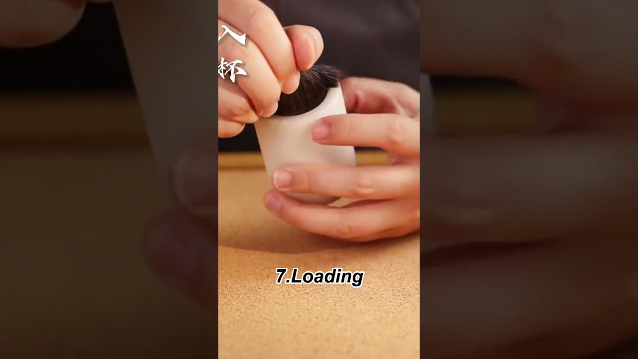 The Birth of a Makeup Brush: Weighing & Tamping Process (Part 2)#asmr #brush #craftsmanship #diy