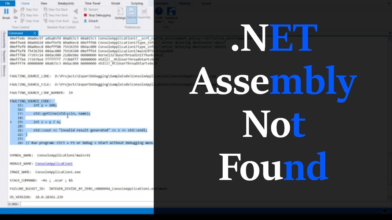 Where is my .NET Assembly ? What to do when its not found using WinDBG !